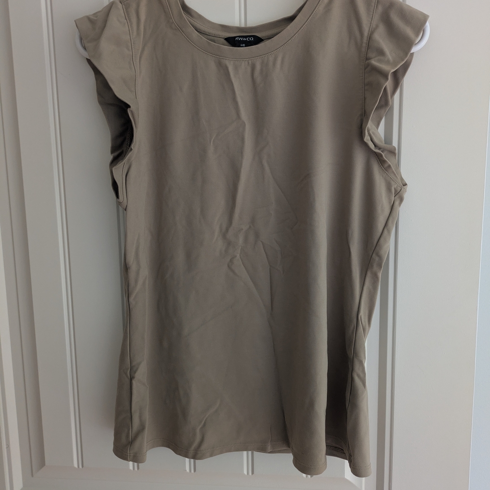 RW&CO. Women's Beige Tank Top